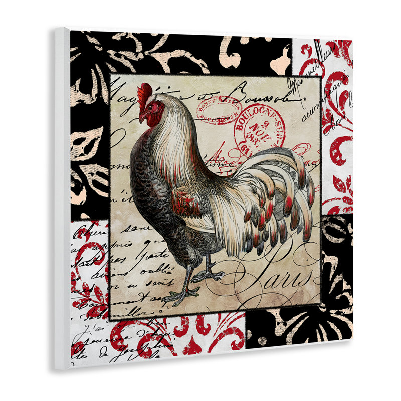 Poule avec art mural rétro par Sasha