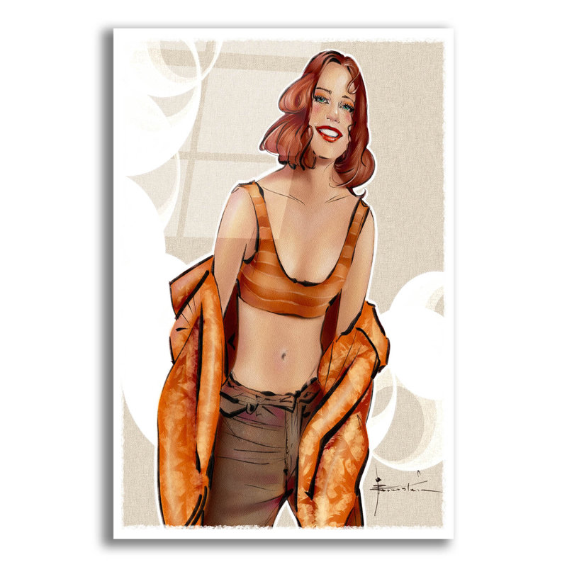 «Cinnamon Girl» par TM Borenstein, H 16 po x l 12 po x P 0,13 po