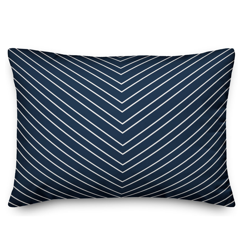  Coussin à chevrons, Bleu marine