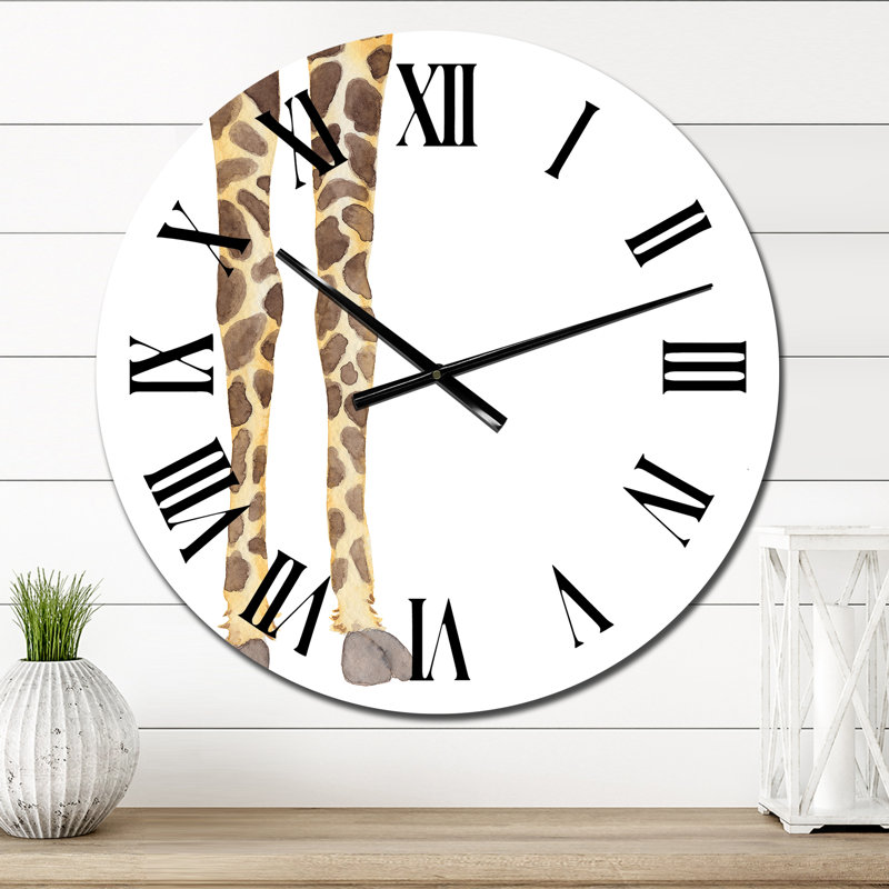 Girafe sur fond blanc, Surdimensionné