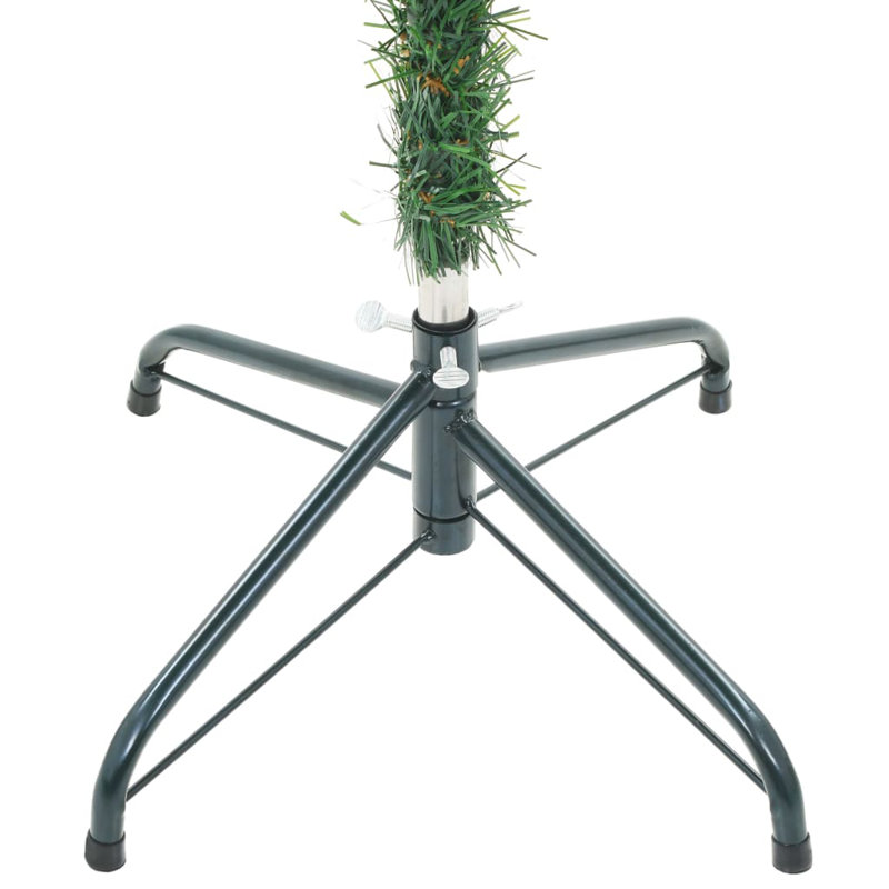 Frosted Christmas Tree Christmas Display Tree with LEDs and Ball Set, 5.91ft H x 2.95ft W x 2.95ft D