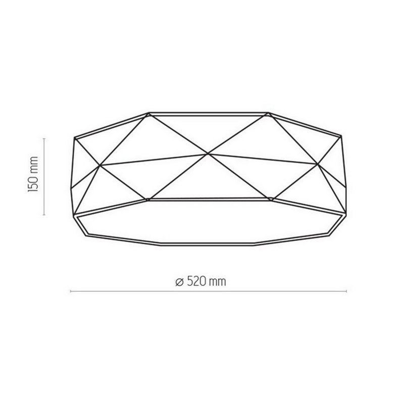 Banna Fabric Flush Mount, Green