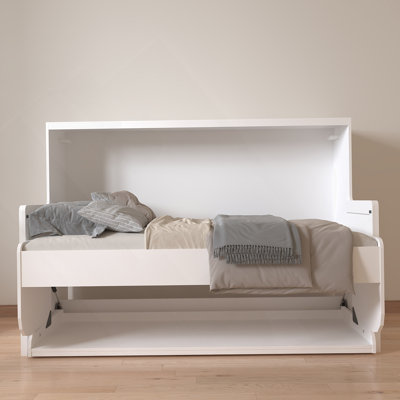 Lit simple extra-long blanc