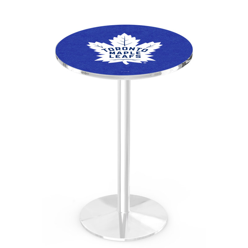 Table de salle à manger 30 po NHL, Chrome, Toronto Maple Leafs