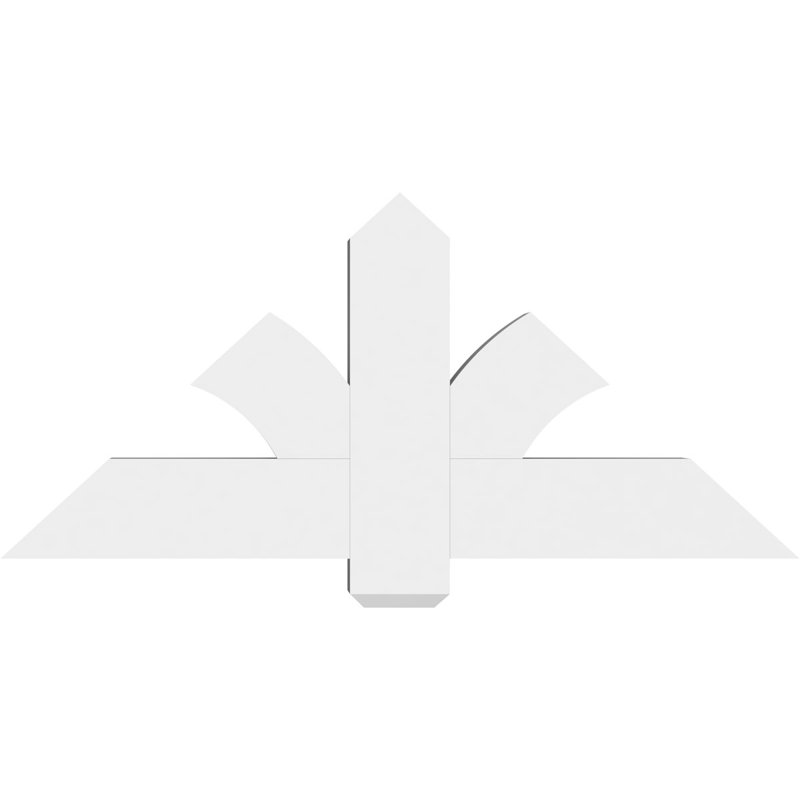Support pour pignon en PVC Redmond, H 22 po x l 48 po (pas: 11/12), P 4 po x F 6 po