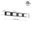 Barre d'éclairage de meuble-lavabo à DEL 30 lumières à 4 lumières 30 ", 32 W, noir mat-940169663-940464601