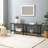 Celine 71" Console Table In Black (2-Shelf)-1969966724