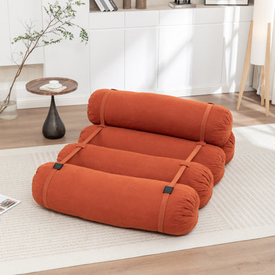 Canapé de plancher réglable, canapé paresseux en velours côtelé avec sangles réglables pour des configurations polyvalentes, chaise de loisirs multi-personnes, convient au salon, à la chambre à coucher et plus encore