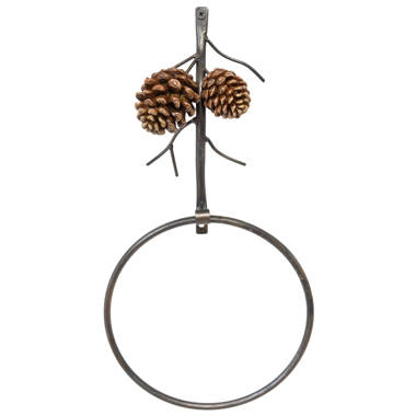 de Leon Collections 14560 Woodland Pinecone Freestanding Toilet Paper Holder Stand