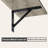 Large Wall Mounted Shelves Set Of 2 - Sturdy Metal Brackets, Easy-To-Install Floating Display Ledges For Living Room, Bathroom, Bedroom, Kitchen, Laundry Room-794918134