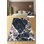 Luxurious Hall Carpet, Navy Blue & Gold, 59.1 x 118.1 inches | 100% Polyester, 0.2 in Pile Height, Antibacterial, Non-Slip Felt Dot Underside | Machine Washable, Elegant Design for Living Room & Entryway
