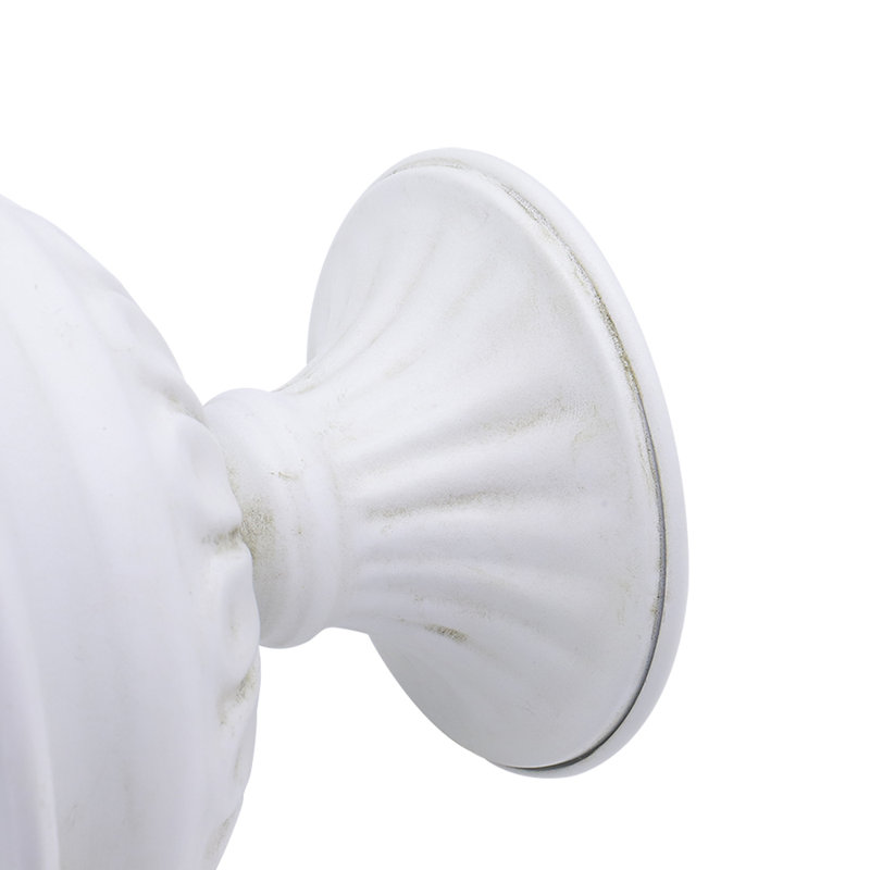 Alexus Metal Table Vase, White