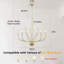 Lustre de style bougie classique / traditionnel à 2 niveaux à 2 lumières à intensité variable Sebron-822874112-810940658