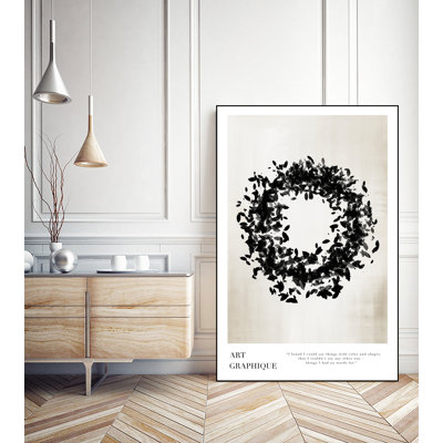 «Organic Circle», toile encadrée