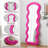 Flannel Full Length Wave Rose Floor Mirror With Stand For Bedroom Living Room Hanging Or Against The Wall-201335304