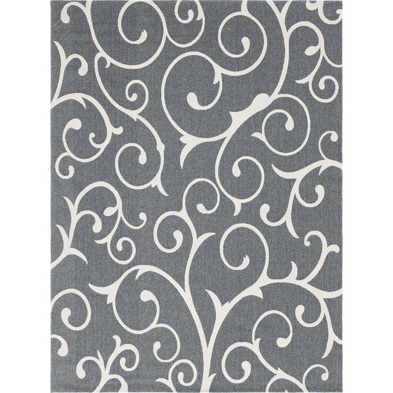 California Cotton Abstract Indoor Rug, Rectangle 8'5" x 11'4"