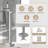 Freestanding Bathtub Faucet Brushed Nickel Floor Mount Tub Filler