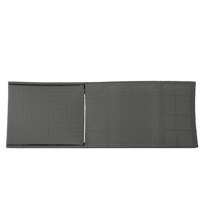 Ensemble de chaises longues inclinables 79,25 po Blaise, Gris