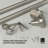 Ella Curtain Rod for Windows, Adjustable, 36" to 72", Nickel
