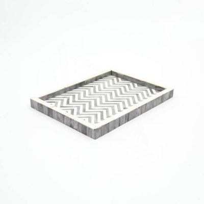 Handmade Wooden Rectangle Tray-Décor & Serving Tray- 16X12x1.5"