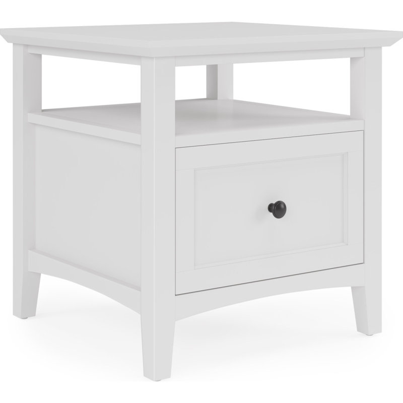Table de bout Renee Grace, Blanc
