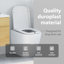 Grey Plastic Standard Adjustable Armrests Toilet Seat Oval-750646414