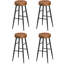Ide Upholstered Counter Stool with Metal Frame-478538846-477764700