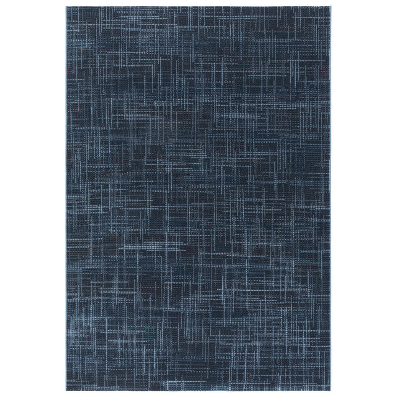 Mila 228 Performance Abstract Rug, Square 6'7"
