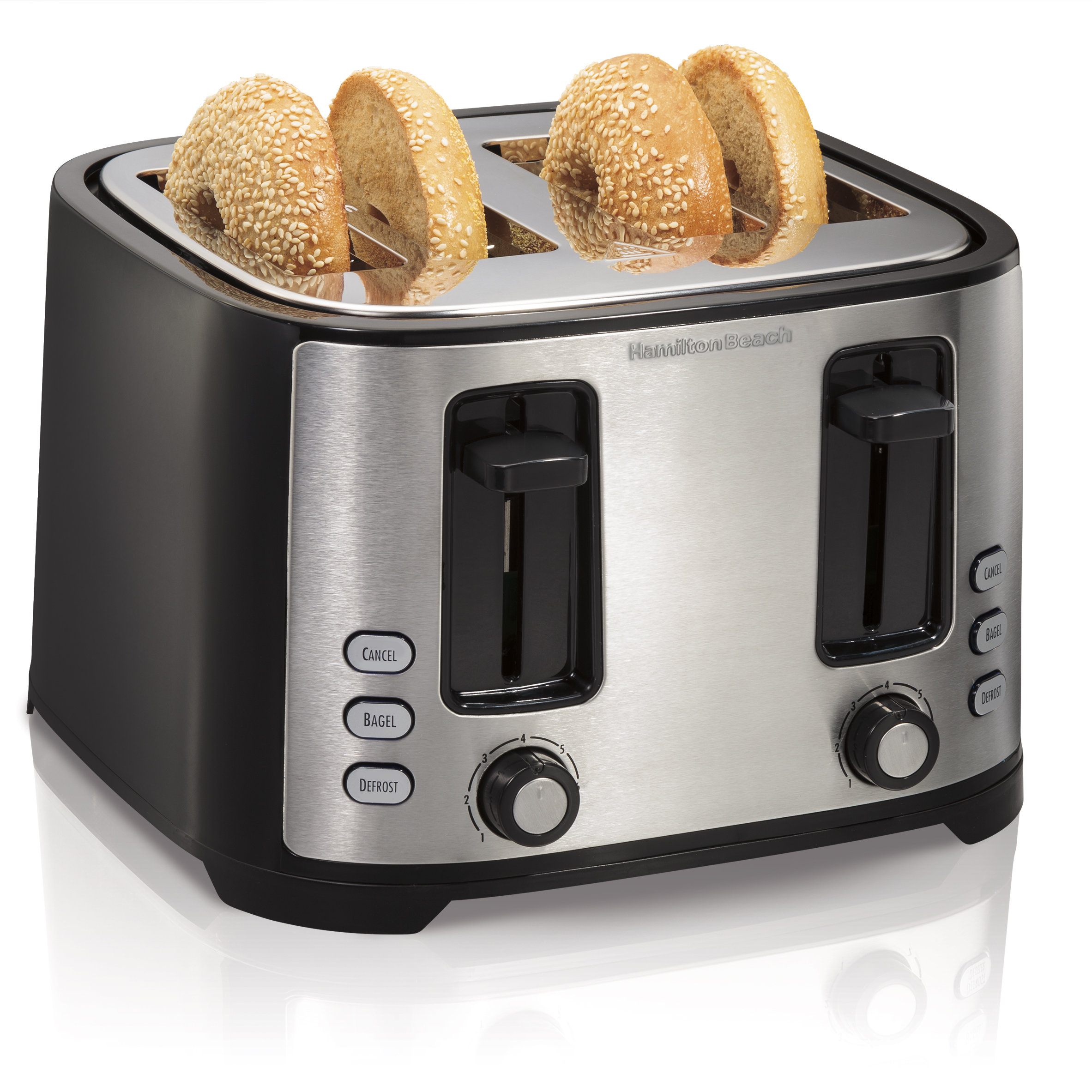 Wide shop slot toaster