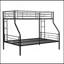 Lit superposé simple au-dessus d'un lit double, aucun sommier nécessaire, grand rangement sous le lit, assemblage facile