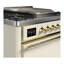 Majestic III Series 36 Inch Dual Fuel Range with 6 Sealed Burners, Griddle, in Emerald Green (Natural Gas, Copper Trim)-562104033-562104044-562104051