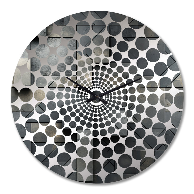 Horloge murale industrielle Industrial Harmony, Très grand, Abstract Industrial Harmony