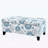 Storage Bench with Floral Patterned Fabric