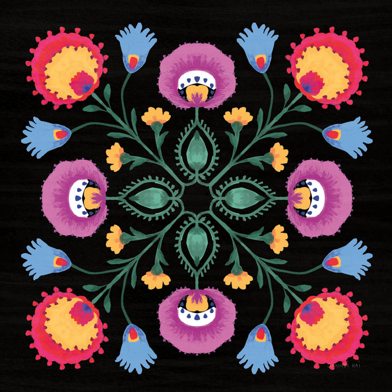 «Dia De Los Muertos IX» sur toile par Danhui Nai, H 30 po x l 30 po