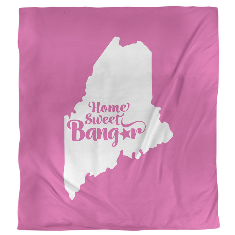 Housse de couette simple bangor Maine, Housse de couette pour grand lit, Rose, Microfibre