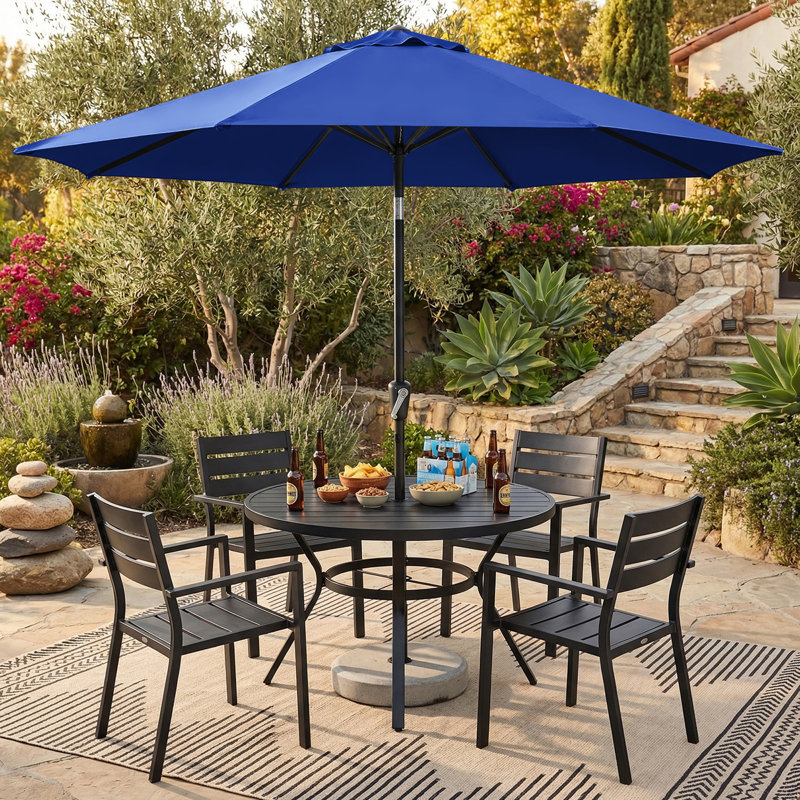 Parasol Cutts Market, Bleu, 9'