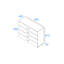 Kowtko White gloss 4 Drawer Chest