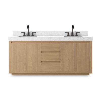 Oak Double Bathroom Vanity