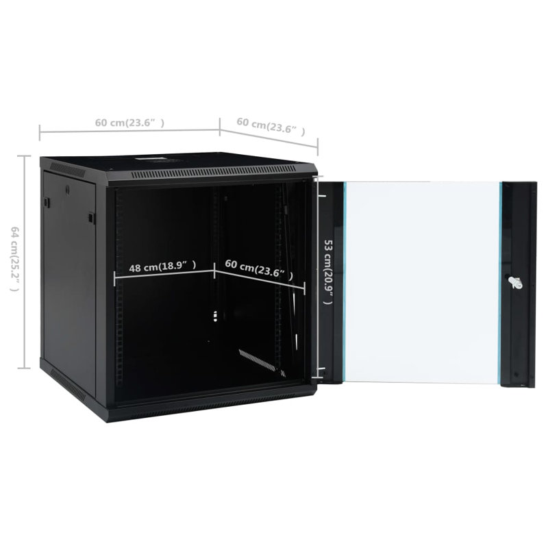Armoire murale 19 "Lanasha IP20, 23,6 po x 23,6 po x 25,2 po