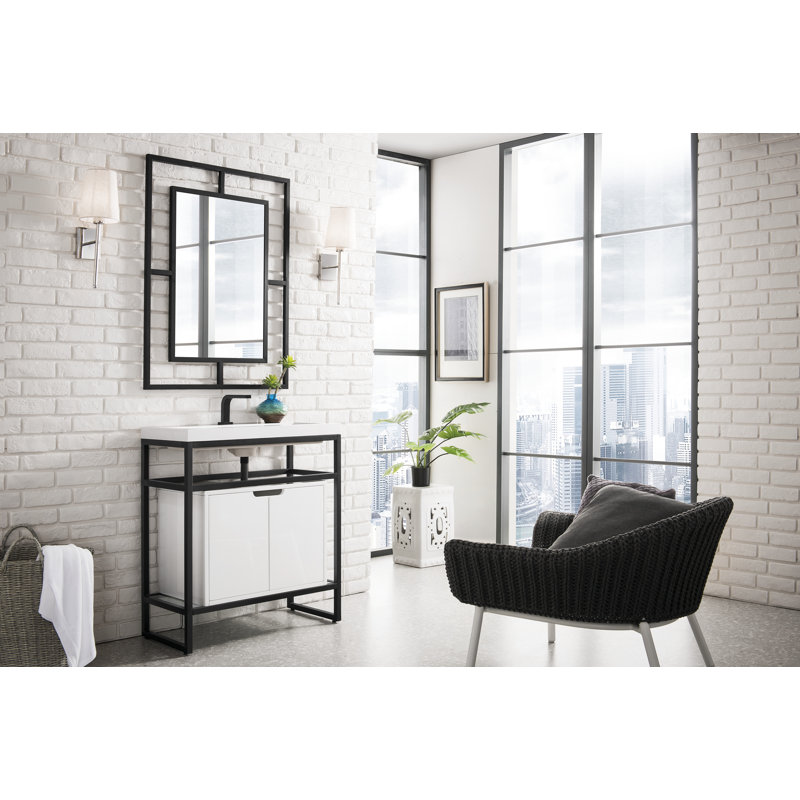 Boston 31.5'' W Single Vanity, Matte Black