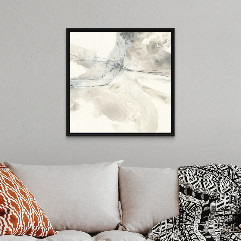 «Divination III» par June Vess - reproduction sur toile, Cadre flottant noir, H 32 po x l 32 po x P 1,75 po