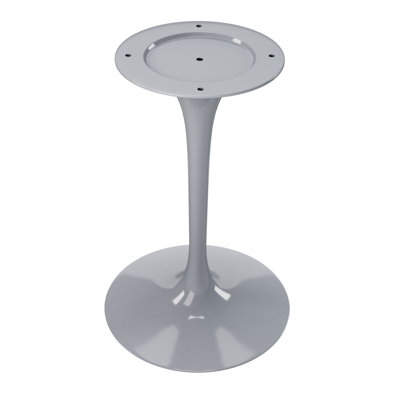 Tazio Round Marble Dining Table, Gray, 30.5" W x 32" L