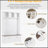 Versatile 4-in-1 Hall Tree with 6 Hooks, Wood Grain Bench, and Multiple Storage Options for Entryway Organization, White, 76.6''H-716809230