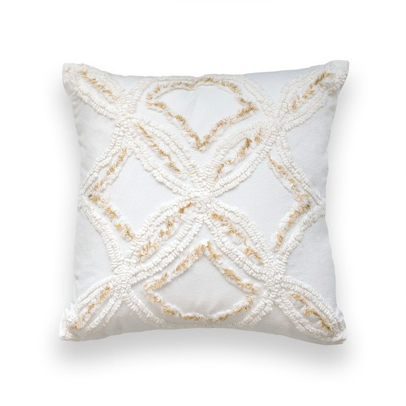 Peri Home Chenille Decorative Pillow, Ivory