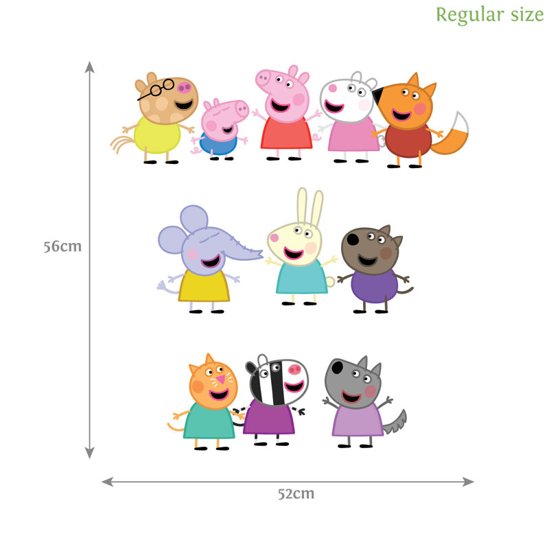 Animals Non-Wall Damaging Accent, 56cm H x 52cm W