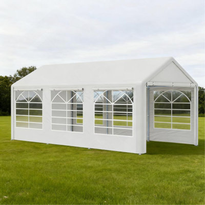 Tente de réception grande tente à baldaquin de 10 pi x 20 pi, abri de soleil pour les fêtes, mariage, événements extérieurs, barbecue