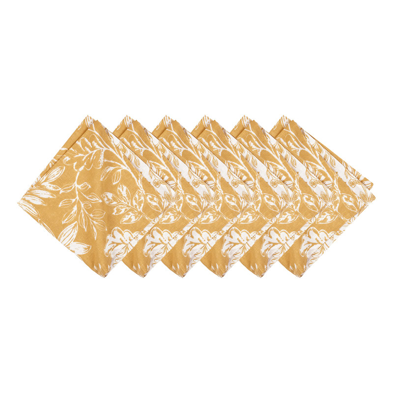 Everview Napkin Set of 6, Yellow