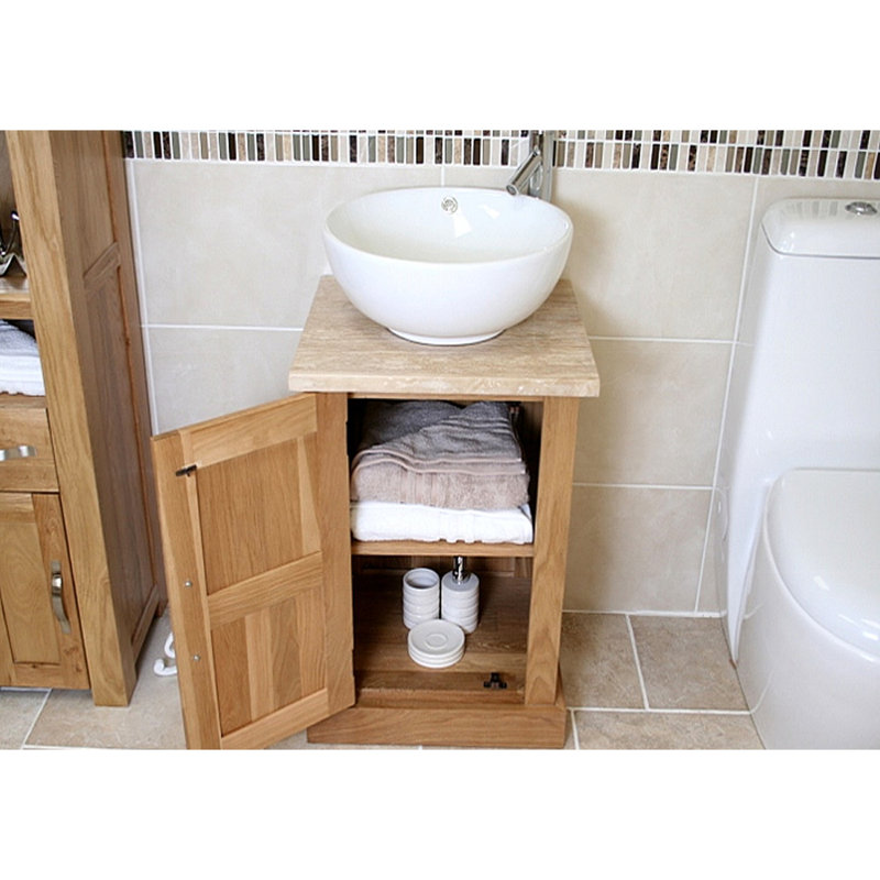 Desirae 500mm Single Bathroom Vanity with Vessel Ceramic Basin
