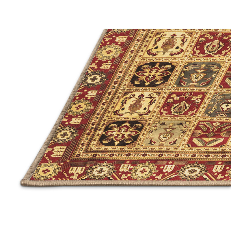 Washable Oriental Indoor Rug, Rectangle 3' x 5'