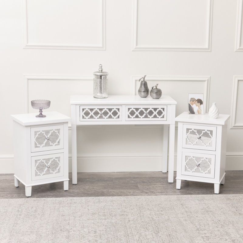 Akash 90cm Console Table, White